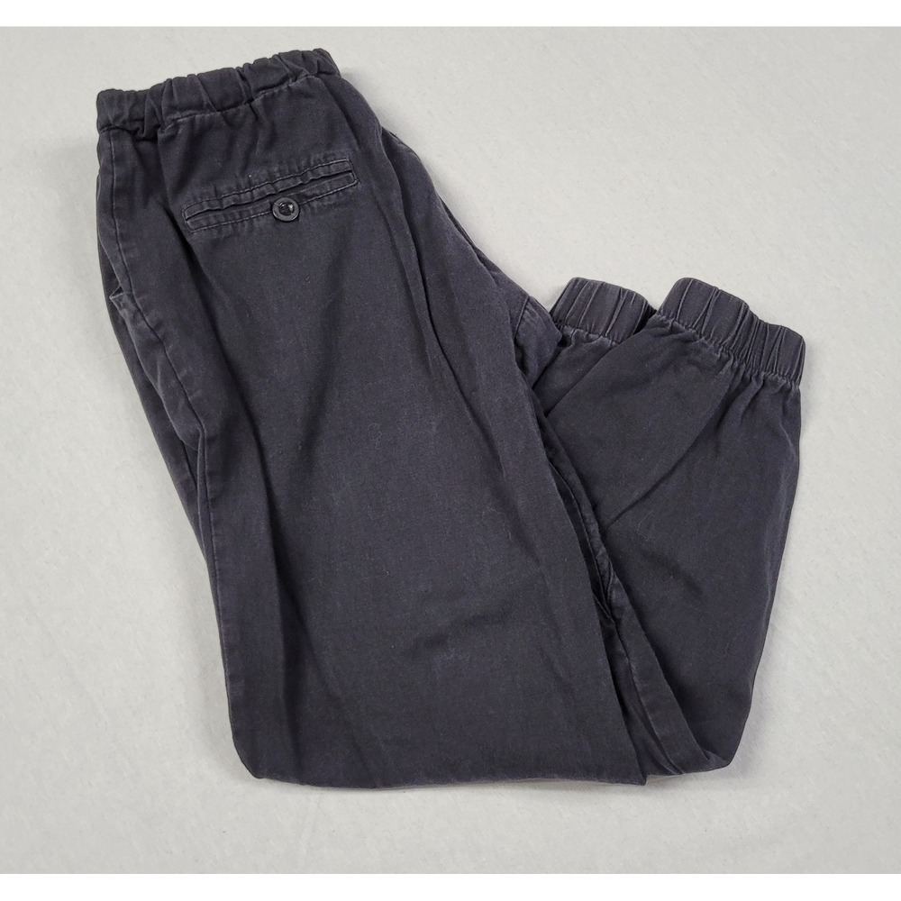 SHEIN Men's Charcoal/Dark Gray Twill Chino Jogger Pants Elastic Waist Size M